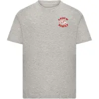 Mister tee Shirt 'Slice Of Heaven' grijs gemêleerd / rood / wit