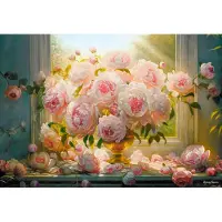 Castorland puzzel Hot Summer Peonies - 1000 stukjes bloemen.