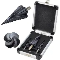 AWTOOLS - Spiraal Stepboor Set - M2-TiAlN - 4-39mm - 3 Stuks