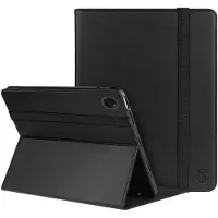 Rosso Element Hoes Geschikt voor Samsung Galaxy Tab A11 | Book Case | Volledige bescherming | Elastische band | Sleep/Wake functie | Met Penhouder | Verstelbare standaard | Zwart