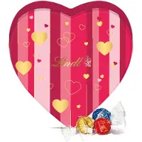 Lindt LINDOR Hart Blik gevuld met chocolade bonbons - Chocolade Cadeau - Melkchocolade, Witte Chocolade, Hazelnoot Chocolade & Pistache Chocolade - 450 gram - 36 bonbons - Vaderdag Cadeau