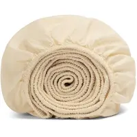 Yumeko Kinderhoeslaken Gewassen Percal Katoen 70x150 Geel - Eco, Bio & Fairtrade