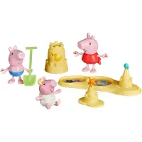 Pipsa Possu Peppa Wutz Spielfiguren 8 Teile - Schwein Siblings Strandtag - - One Size - Spielzeugfiguren