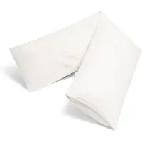 Yumeko Kussensloop Gewassen Percal Katoen 35x160 Wit - Eco, Bio & Fairtrade
