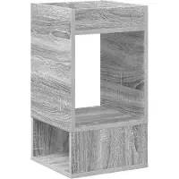 vidaXL Bijzettafel Grijs Sonoma 30 x 30 x 56 cm Bewerkt hout