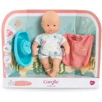 Corolle – Mini badset – badpop 20 cm – cape en bootje