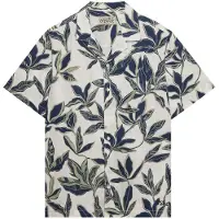 Superdry Overhemd 'Cabana' crème / navy / kaki