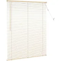 vidaXL Venetiaanse jaloezie Lichtbruin met Patroon 150 x 110 cm 25 mm