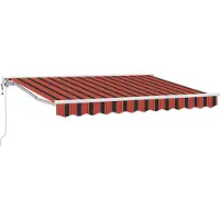 vidaXL Zonnescherm Frame Oranje en Zwart 250 x 200 cm