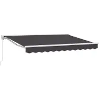 vidaXL Zonnescherm Frame Antraciet 250 x 200 cm