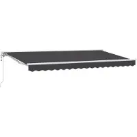 vidaXL Zonnescherm Frame Antraciet 350 x 200 cm