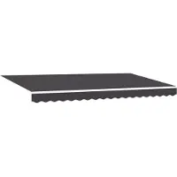 vidaXL Uitschuifbare luifel Antraciet 350 x 200 cm Stof