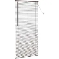vidaXL Venetiaanse jaloezie Donkerbruin met Patroon 213 x 90 cm 25 mm
