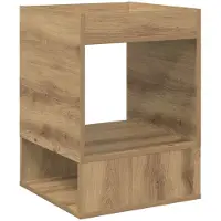vidaXL Bijzettafel Artisan Eiken 40 x 40 x 56 cm Bewerkt hout