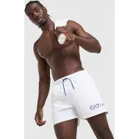 EA7 Zwemshorts wit