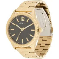 GUESS Analoog horloge 'Chip' goud / zwart