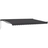 vidaXL Zonnescherm Frame Antraciet 450 × 300 cm