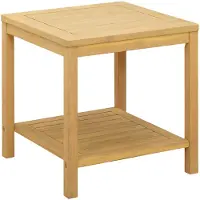 vidaXL Bijzettafel Olie Natuurlijk 45 x 45 x 45 cm Massief Acacia Hout