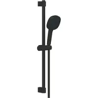 GROHE Tempesta Cube 110 Glijstangset - 60cm - vierkante handdouche - 2 straalsoorten - gladde doucheslang - mat zwart 267482433