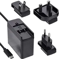 InLine USB-C PD reislader met vaste kabel | GaN | 140W | zwart