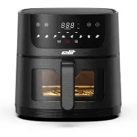 Elit AF4000- Airfryer 4L met kijkvenster-1350W-8 programma's-Digitaal Display-Gezond frituren zonder olie.