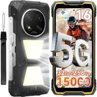 Blackview ROCK 2 Pro - Robuuste Smartphone - 5G - 32GB RAM - 256GB ROM - 6.67 inch 120Hz - 15000mAh Robuuste Telefoon - Android 16 - NFC - GPS - Geel