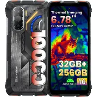 Blackview ROCK 3 - Robuuste Smartphone - 4G - 24GB RAM - 256GB ROM - 6.78inch 120Hz - 10000mAh Robuuste Telefoon - Android 16 - NFC - GPS - Oranje
