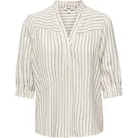 ONLY Blouse 'ONLSusanna' ombergrijs / stone grey / eierschaal