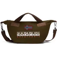 Napapijri Shopper 'Reflect' olijfgroen / donkeroranje / offwhite
