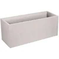 Eda Bloembak Plantenbak 98 liter - 99,5 x 39,5 cm - Hoogte 43,5 cm - Beige