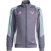 Adidas Sportief sweatvest 'Messi' grijs / mintgroen / pink