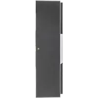 LINDBY LED-wandlamp buiten Aurali, zwart, Aluminium, Modern, LED wandlamp buiten