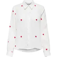ONLY Blouse 'ONLHEART' rood / wit