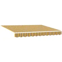 vidaXL Uitschuifbare luifel Meerkleurig 300 x 250 cm