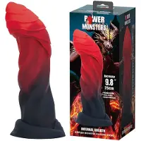 Vuxen Power Monsters - Infernal Goliath - Monster Dildo - 25 cm - Zwart/Rood