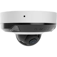 Ajax DomeCam Mini HL Wit 8MP 4K Hybride Verlichting IP Camera