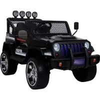 NASZEDZIECI Elektrische kinderauto, model S2388, Jeep, zwart, 4x4, 45W