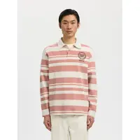 Selected Homme Shirt perzik / wit