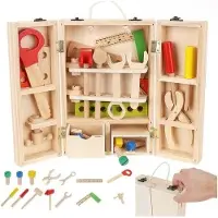 Ruhhy Houten gereedschapskist voor kinderen