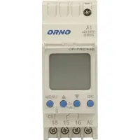 ORNO Elektronische timer, 52 programma's, 3 menutalen, 2 modules, DIN TH-35mm OR-PRE-433