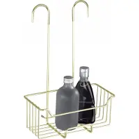Wenko douchecaddy Milo goud - roestvrij staal - 25 x 36 x 14 cm