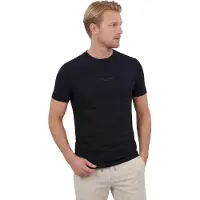 Cavallaro Napoli Bari Tee met opdruk donkerblauw