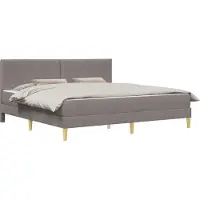 vidaXL Bedframe 200 x 200 cm Taupe