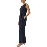 s.Oliver Black Label regular fit jumpsuit met tailleriem om te strikken