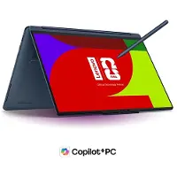 Lenovo Yoga 9i 2-in-1 Gen 11 Aura Edition 14 Intel Intel Core Ultra 7 355-processor LPE-cores tot 3,50 GHz en P-cores tot 4,70 GHz, Windows 11 Home 64, 1 TB SSD M.2 2242 PCIe Gen4 QLC - 83SECTO1WWNL2