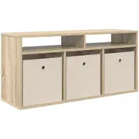 vidaXL Laagkast met lade Sonoma Eik 102 x 32 x 48,5 cm