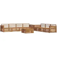 vidaXL Buiten bank set 8 st Naturel Massief Acacia Hout