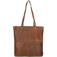 Enrico Benetti Leren Shopper Sicily Cognac