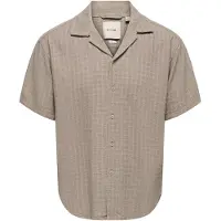 Only & Sons Overhemd 'ONSLatham' donkerbeige