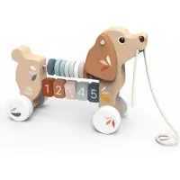 Speedy Monkey Puppy Pulls Hard On The Leash Oranje Kinderen